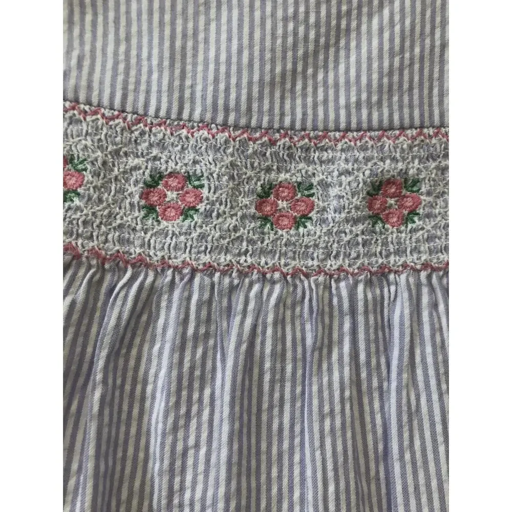 NEW Lilac Embroidered Seersucker Dress, Size 3 - Picture 5 of 8